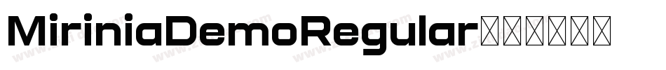 MiriniaDemoRegular字体转换