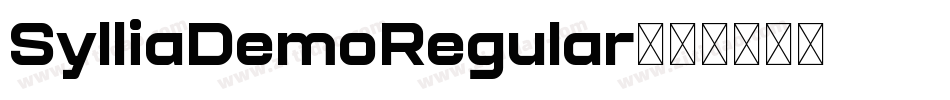 SylliaDemoRegular字体转换