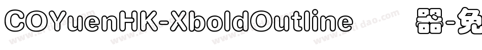 COYuenHK-XboldOutline转换器字体转换