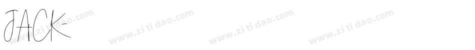 JACK字体转换