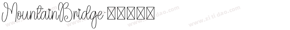 MountainBridge字体转换