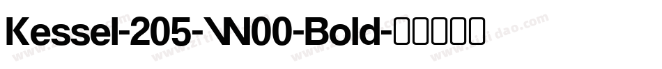 Kessel-205-W00-Bold字体转换