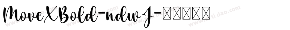 MoveXBold-ndwJ字体转换