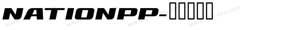 NATIONPP字体转换