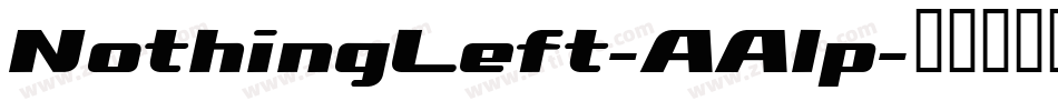 NothingLeft-AAlp字体转换