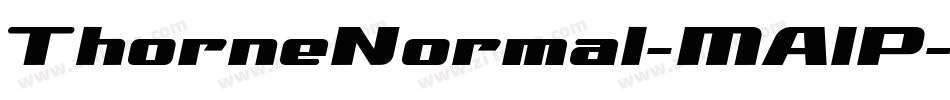 ThorneNormal-MAlP字体转换