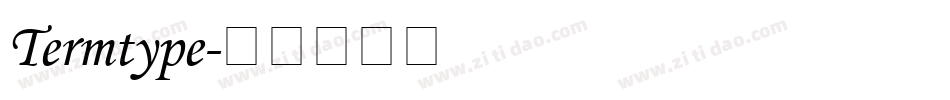 Termtype字体转换