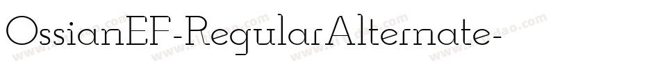 OssianEF-RegularAlternate字体转换