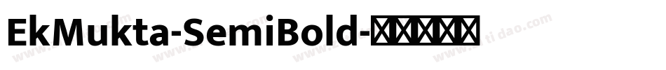 EkMukta-SemiBold字体转换