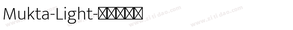 Mukta-Light字体转换