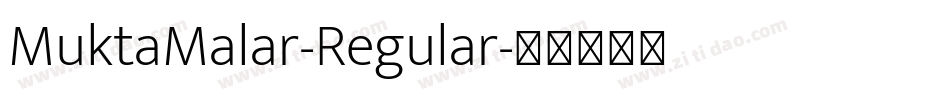 MuktaMalar-Regular字体转换