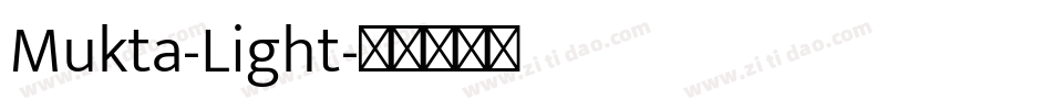 Mukta-Light字体转换
