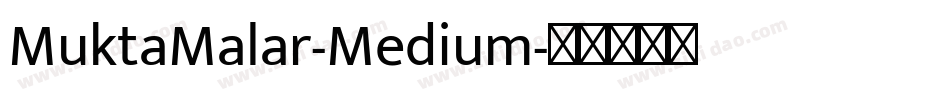 MuktaMalar-Medium字体转换