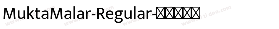 MuktaMalar-Regular字体转换