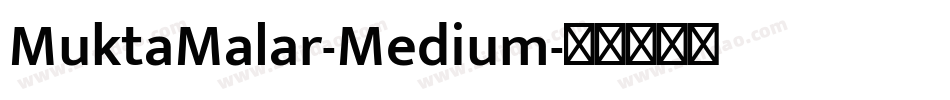 MuktaMalar-Medium字体转换