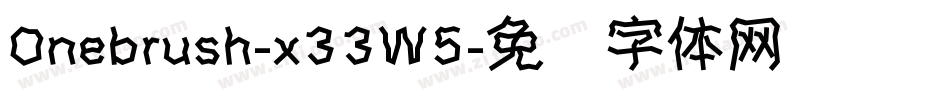 Onebrush-x33W5字体转换
