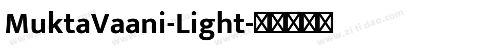 MuktaVaani-Light字体转换