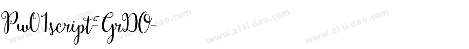 Pw01script-GrDO字体转换