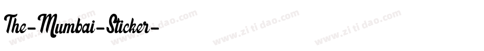 The-Mumbai-Sticker字体转换