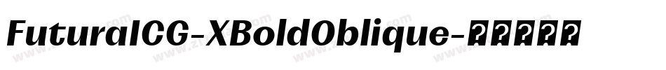 FuturaICG-XBoldOblique字体转换