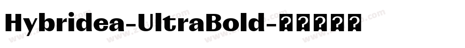 Hybridea-UltraBold字体转换