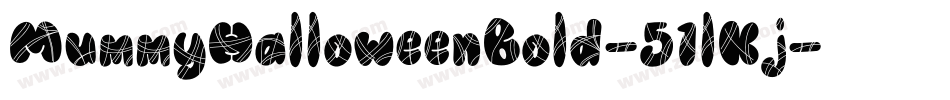 MummyHalloweenBold-51lKj字体转换