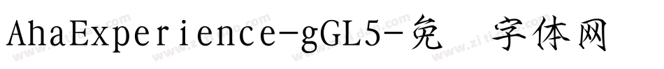 AhaExperience-gGL5字体转换