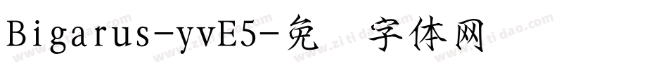 Bigarus-yvE5字体转换
