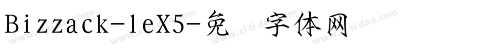 Bizzack-leX5字体转换