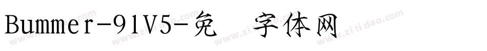 Bummer-9lV5字体转换