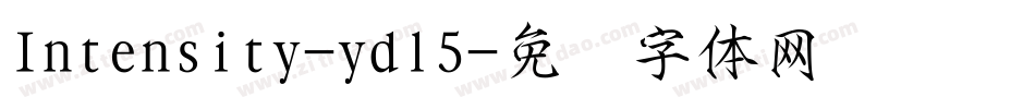 Intensity-ydl5字体转换