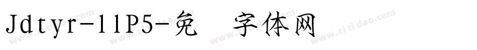 Jdtyr-llP5字体转换