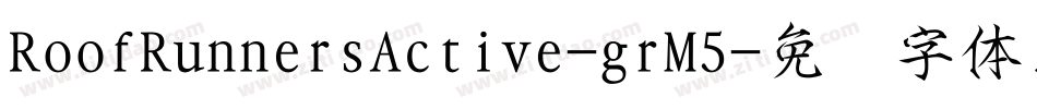RoofRunnersActive-grM5字体转换