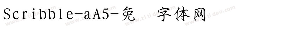 Scribble-aA5字体转换