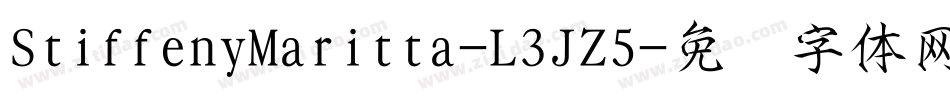 StiffenyMaritta-L3JZ5字体转换