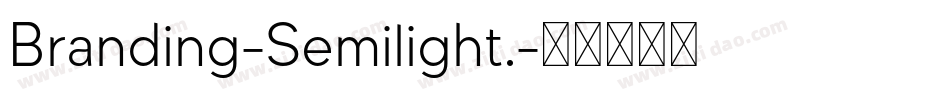 Branding-Semilight.字体转换