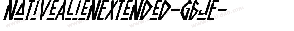 NativeAlienExtended-g6jE字体转换