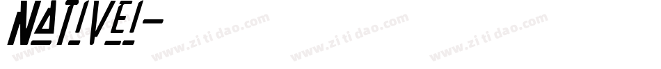 nativei字体转换