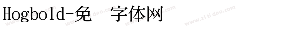 Hogbold字体转换