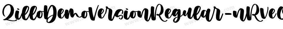 QilloDemoVersionRegular-nRve0字体转换