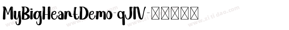 MyBigHeartDemo-qJlV字体转换