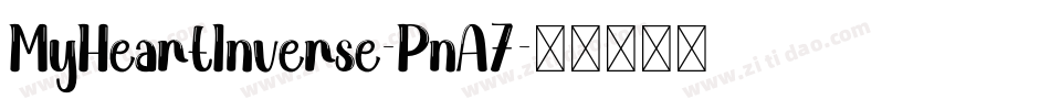 MyHeartInverse-PnA7字体转换