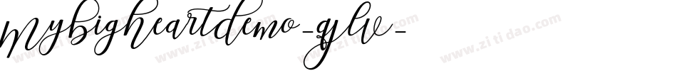 MyBigHeartDemo-qJlV字体转换
