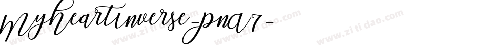 MyHeartInverse-PnA7字体转换