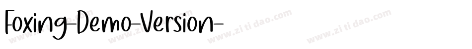 Foxing-Demo-Version字体转换