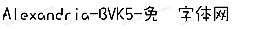 Alexandria-BVK5字体转换