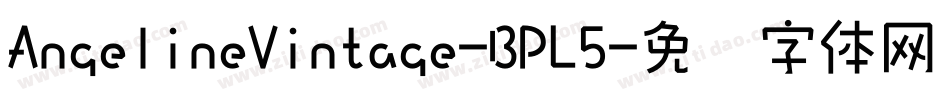 AngelineVintage-BPL5字体转换