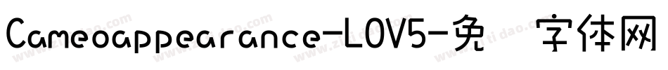 Cameoappearance-LOV5字体转换
