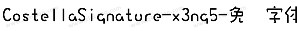 CostellaSignature-x3ng5字体转换