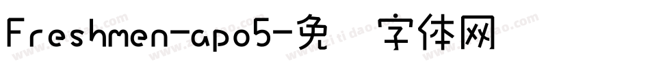 Freshmen-apo5字体转换